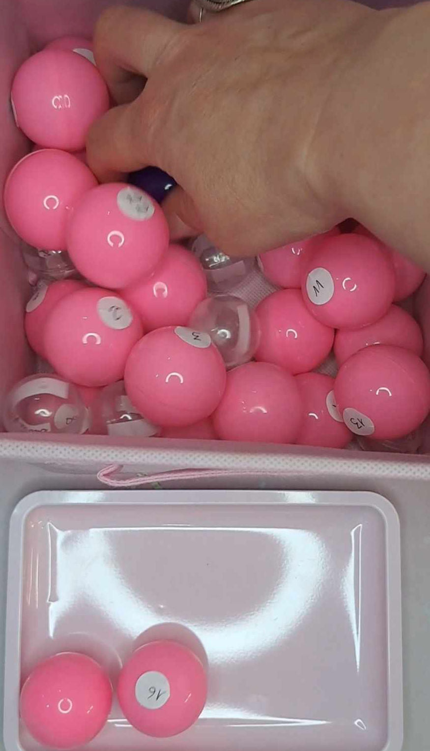 MYSTERY BALL ROSE (press on nails décorés)